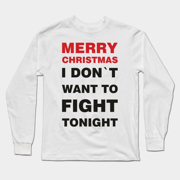 MARRY CHRISTMAS Long Sleeve T-Shirt by YellowMadCat